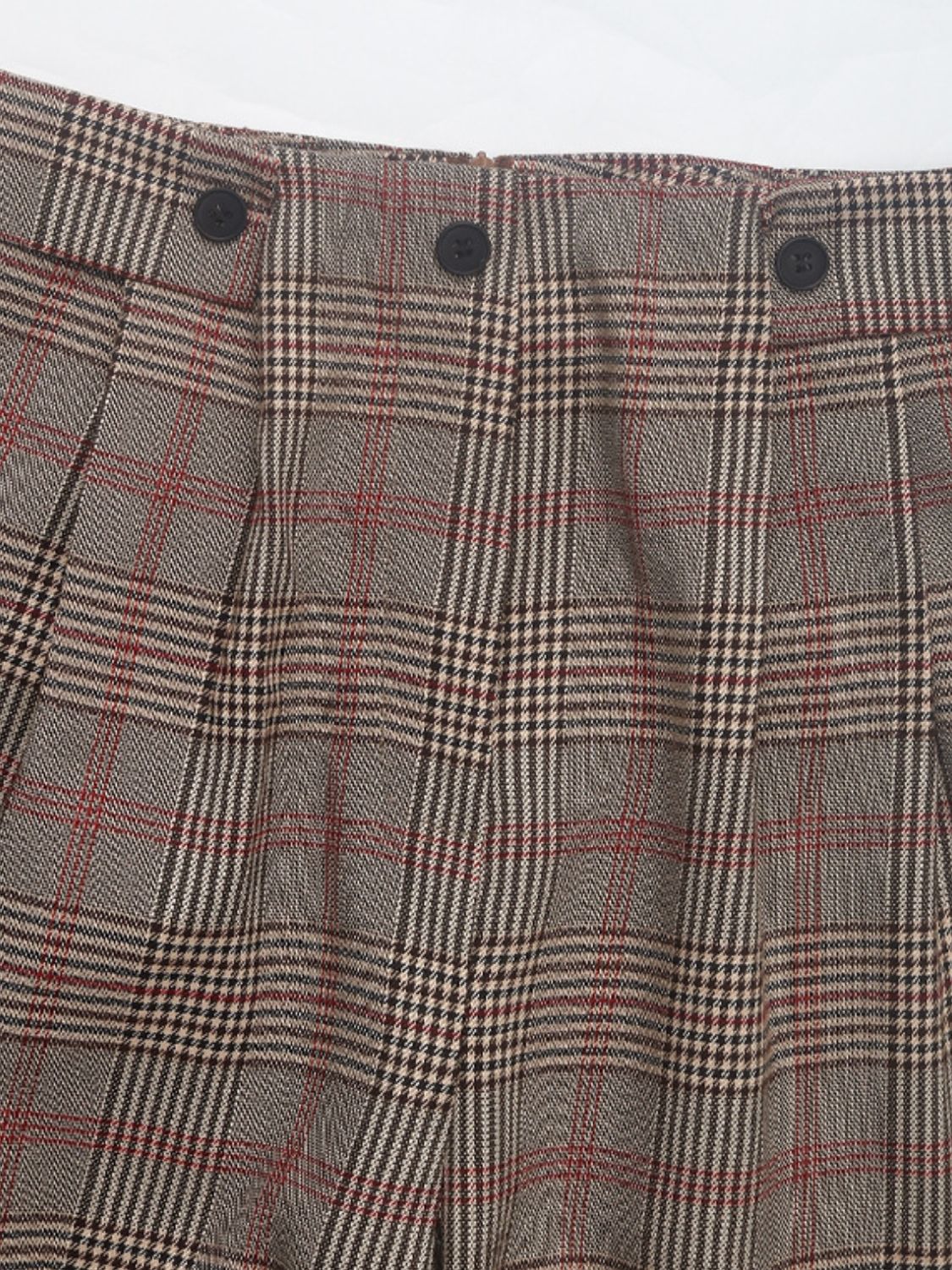 LIZAKOSHT  -  Perfee Plaid Straight Pants with Pockets