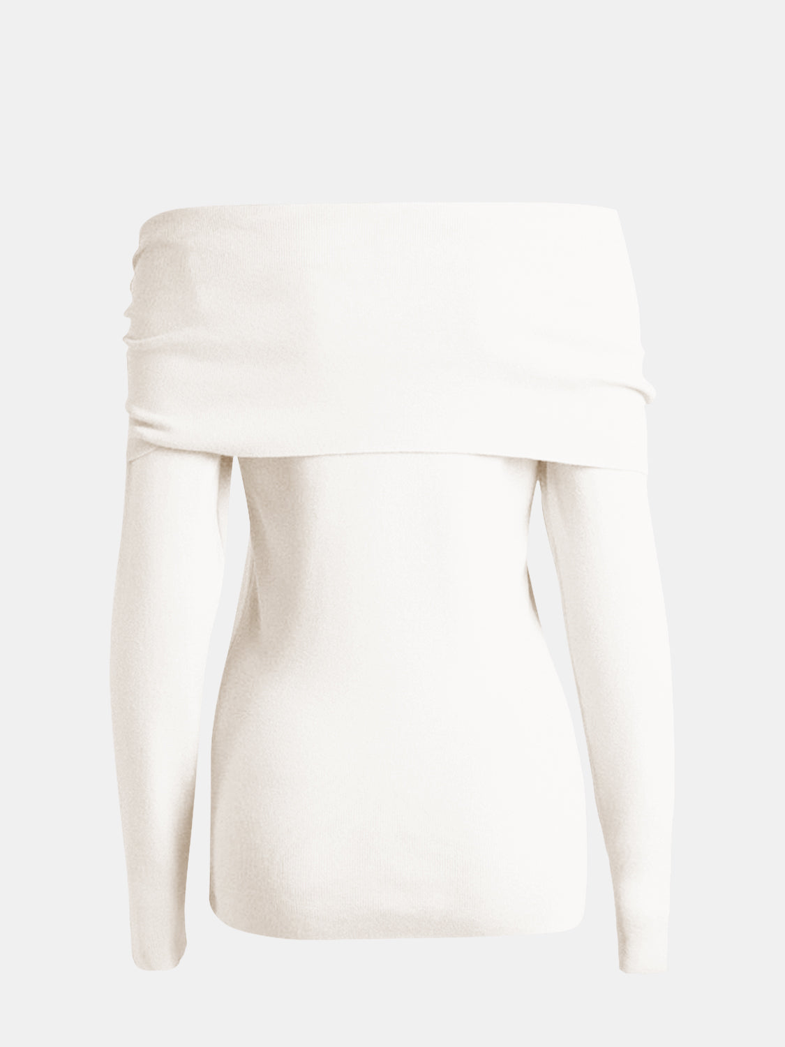 LIZAKOSHT  -  Off-Shoulder Long Sleeve Sweater