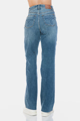 LIZAKOSHT  -  Judy Blue Full Size Tummy Control Cut Raw Hem Straight Jeans