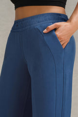 LIZAKOSHT  -  Drawstring Elastic Waist Straight Leg Pants