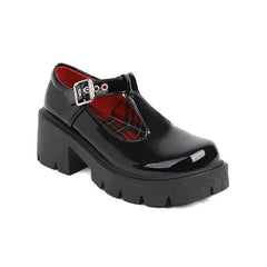 LIZAKOSHT  -  Shallow Mouth Round Toe Shoes Woman Flats Elegant Oxfords Clogs Platform Casual Female Sneakers Dress Leather Creepers PU High L