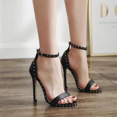 LIZAKOSHT  -  High Quality Summer Women Shoes Peep Toe Sweet Fashion Women's Sandals Thin Heel Pumps Princess High Heels Female Shoes