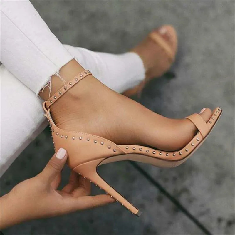 LIZAKOSHT  -  High Quality Summer Women Shoes Peep Toe Sweet Fashion Women's Sandals Thin Heel Pumps Princess High Heels Female Shoes