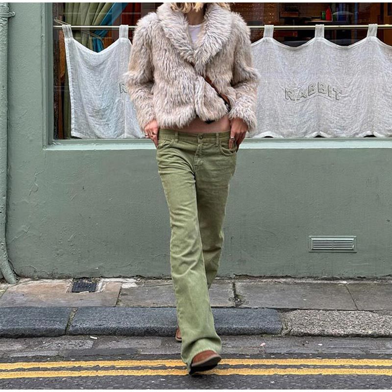 fall outfits 2024 Short Lapel Fur Coat 2024 Fashionable Women's Autumn and Winter Warm Commuter Coat
