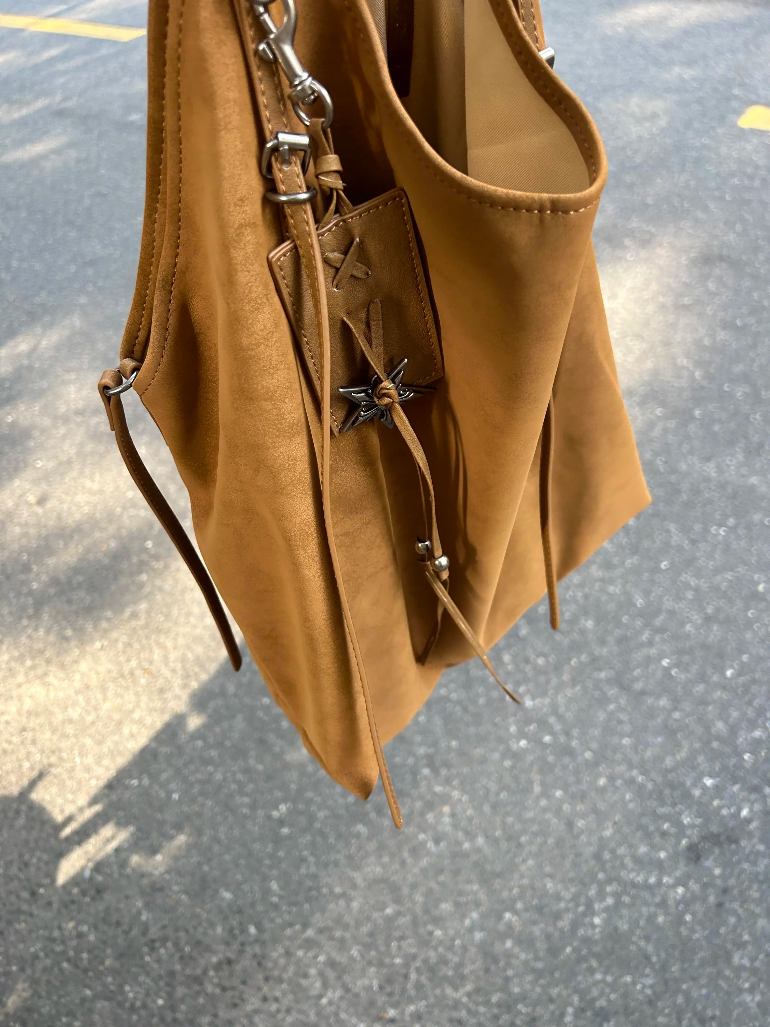 LIZAKOSHT  -  Autumn Winter Retro Tote Bags Niche Large Capacity Soft Leather Single Shoulder Commuting Underarm Bag for Women