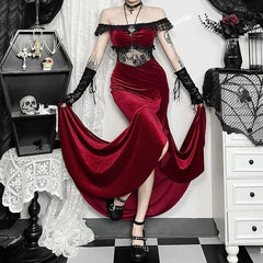 LIZAKOSHT  -  Sleeveless dress Sexy long dress youth red graduation dresses gothic designer women's clothing lolita cosplay dresses y2k cloth