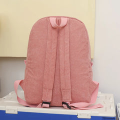 LIZAKOSHT  -  Corduroy Backpack School For Teens Large Book Bag Lightweight Laptop Bag For Girls Women Casual College Work