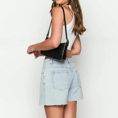 LIZAKOSHT  -  Women Loose Denim Shorts Casual Washed Raw Hem Jean Shorts Vacation Club Streetwear