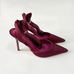 LIZAKOSHT  -  Stiletto Heels Ladies Shoes Luxury Female Party Wedding Pointed Toe Summer Sexy Fashion Ankle Strap Woman Heeled Sandals Pumps