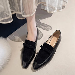 LIZAKOSHT  -  Women's Pointed Toe Heeled Shoes Bow Fashion Loafers Shoes Autumn Designer New Woman Pumps Dress Sexy Luxury Zapatos De Mujer