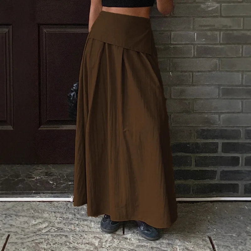 LIZAKOSHT  -  Autumn Women Solid Slim Fishtail Skirt Spring In Elegant Fashion High Waist Fold Skirts Lady Causal Street Short Dress Sexy