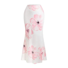 LIZAKOSHT  -  Fashion  Butterfly Printed Skirts Womens Long Skirts For Women Summer Ladies Jupe Bodycon Knit Hip Skirt Beach Saia