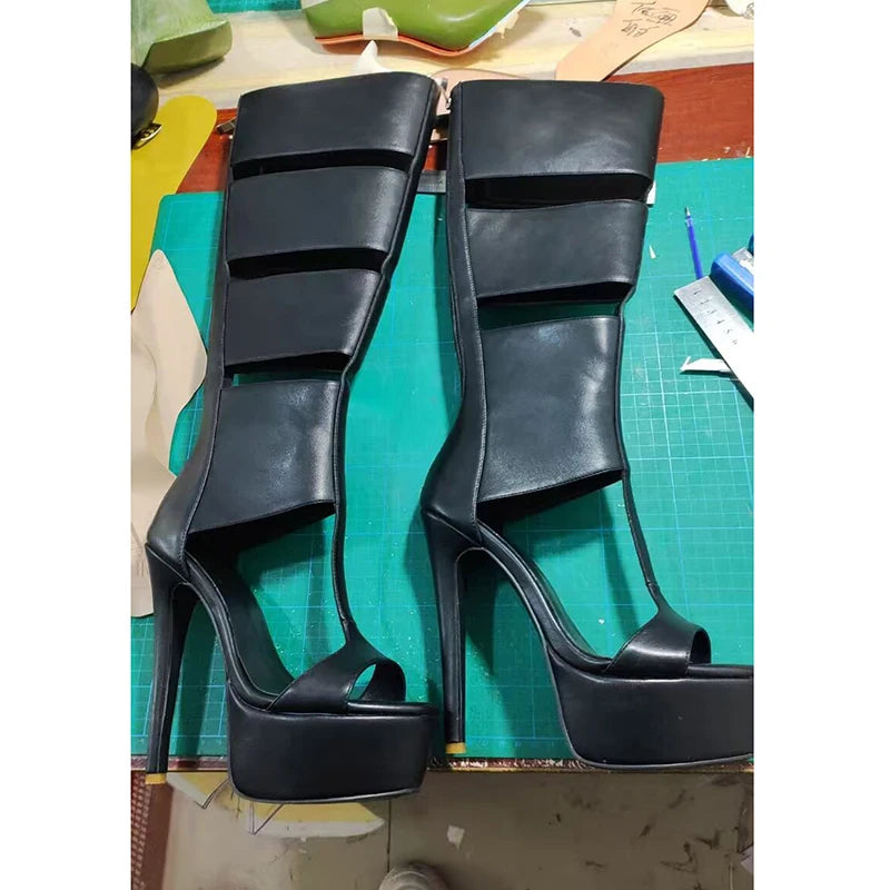 LIZAKOSHT  -  Summer sexy high heel platform  women sandal belt peep toe night party sandal
