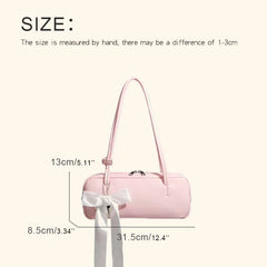 LIZAKOSHT  -  Korean Casual Pillow Bags For Women Luxury Designer Handbags And Purses 2024 New In PU Star Silk Scarf Bow Bit Underarm Shoulder