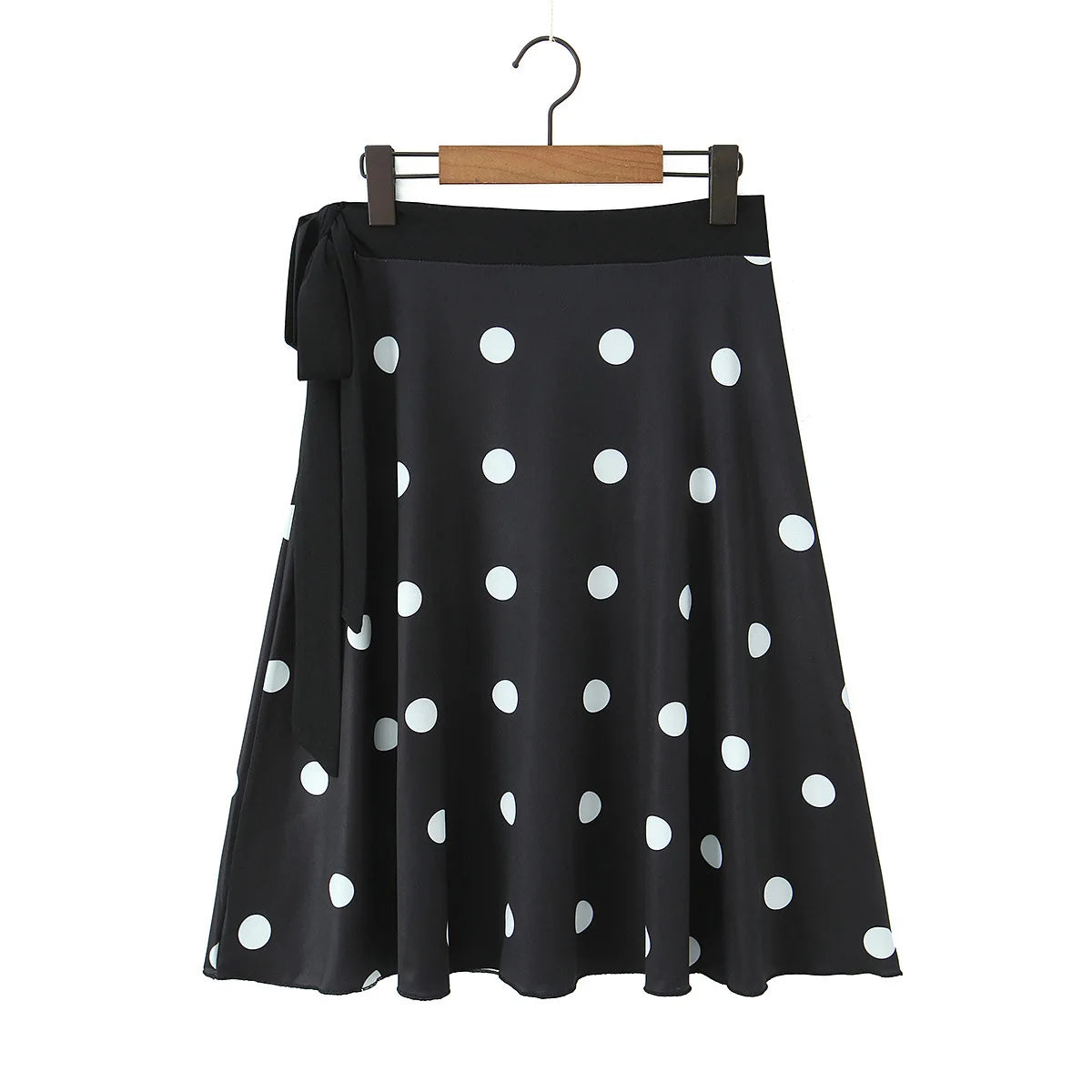 LIZAKOSHT  -  Halter Neck Camisole Polka Dot Skirt Set Women's Summer Sexy Fashionable Personality Neckband Backless Beach Vacation Black Set