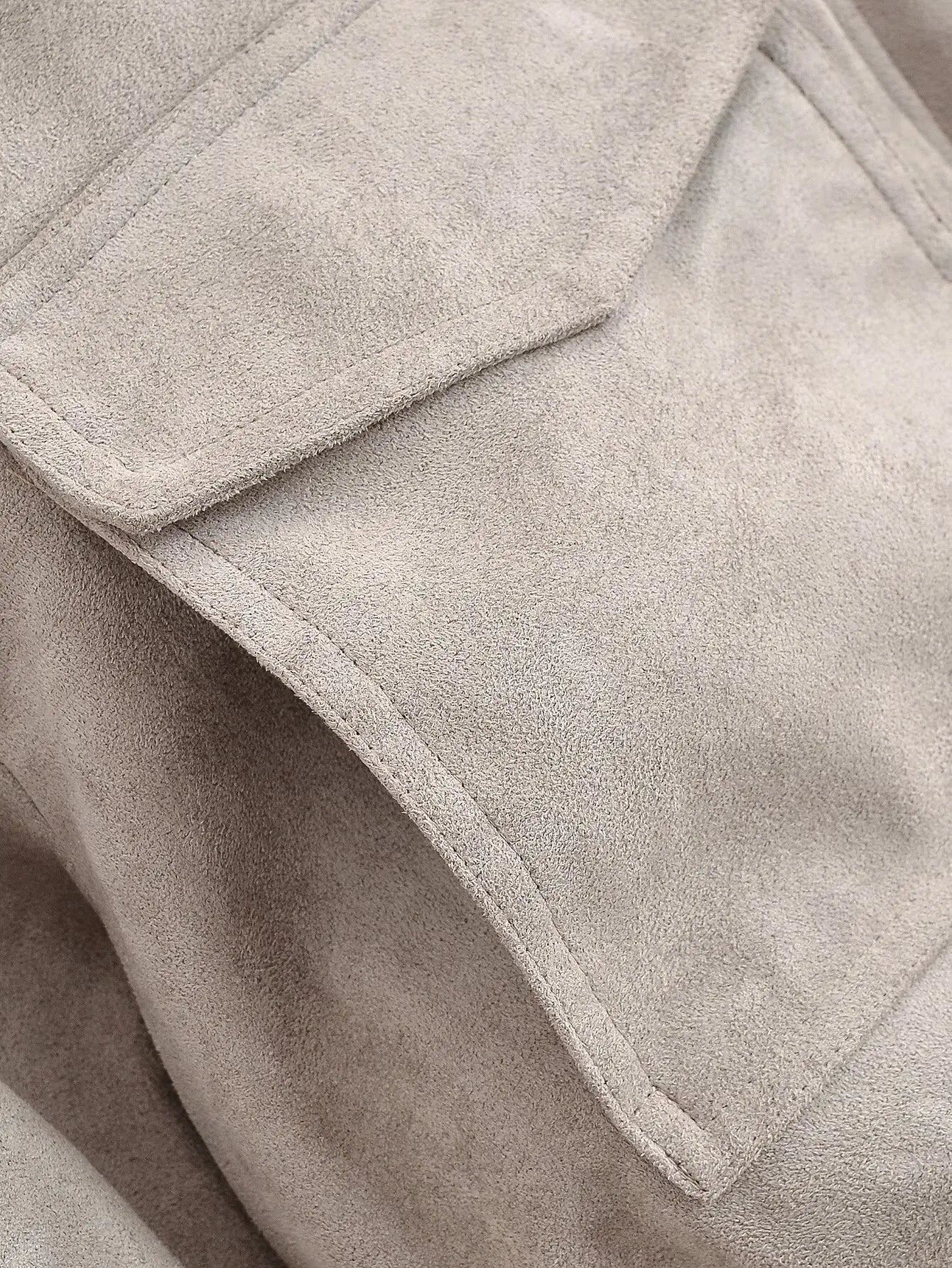 LIZAKOSHT  -  Vintage Stand Collar Women's Coat Full Sleeve Pocket Zippers Loose Lady Short Jackets Autumn Winter Female Streetwear