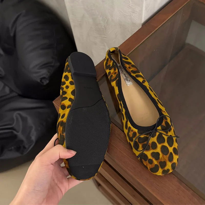 LIZAKOSHT  -  Fashion Round Toe Ladies Ballet Flats Female Slip On Footwear Shoes Butterfly-Knot New Spring Summer Flat With Shoes For Women
