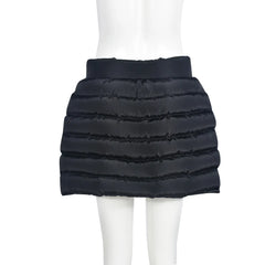 LIZAKOSHT  -  Puffy Cotton Padde Bodycon Mini Skirts Women Solid Fashion High Waist Buttons Split Quilted Skirt Fashoin Casual Streetwear