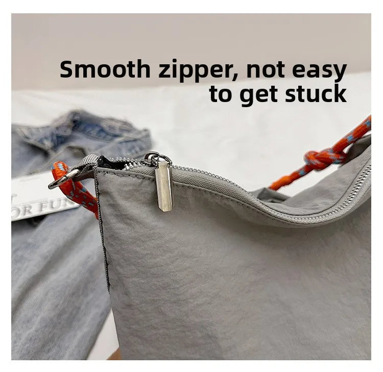 LIZAKOSHT  -  New Fashion Winter Comfortable and Versatile Texture Hobo Bag Cotton Puff Leisure Shoulder Bag Wrinkled Commuting Crossbody Bag