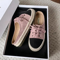 LIZAKOSHT  -  Multicolored Sandals Cover Toe Flat Shoes Female Slippers Soft Slipers Women Slides Comfort Summer Mixed Colors Casual Lace