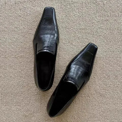 LIZAKOSHT  -   Versatile Low Heel Square Toe Slip-On Women's Shoes Fashionable Rubber Upgraded Comfortable Spring Autumn Collection