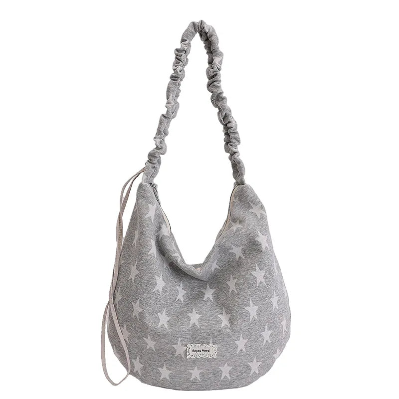 LIZAKOSHT  -  New Fashion Striped Commuter Bag Large Capacity Women's Simple Underarm Ladies Single Shoulder Bag Urban Minimalist Style