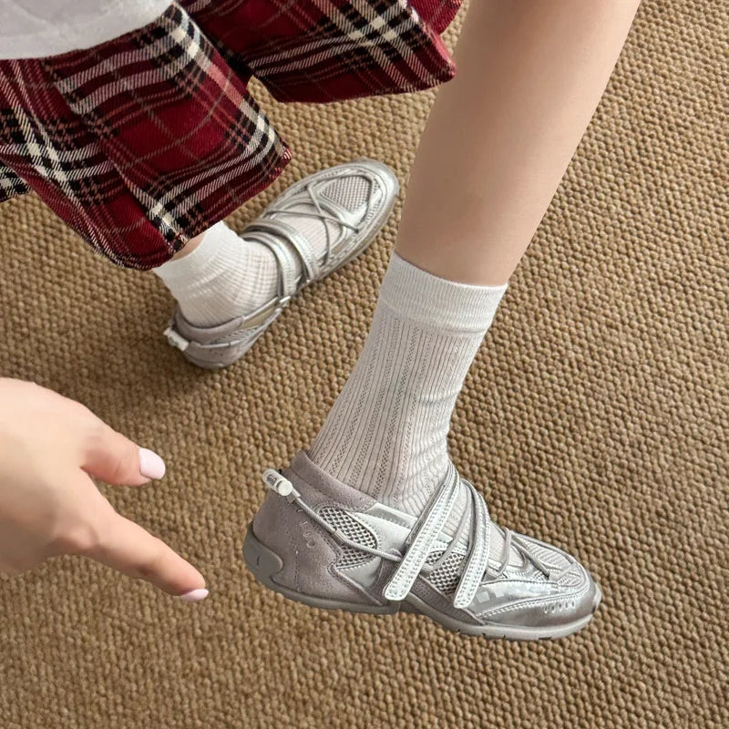 LIZAKOSHT  -  Sports Mary Jane Shoes 2025 New Soft Sole Non-slip Mesh Breathable Casual Women's Singles Shoes