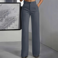 LIZAKOSHT  -  High Waist Dress Pants for Women Flowy Straight Leg Trousers Business Casual Slimming Pants Spring Summer
