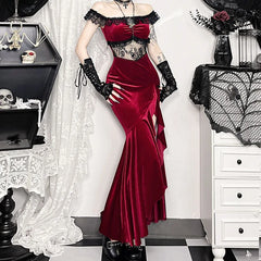 LIZAKOSHT  -  Sleeveless dress Sexy long dress youth red graduation dresses gothic designer women's clothing lolita cosplay dresses y2k cloth