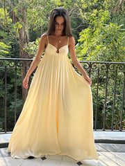 LIZAKOSHT -  Fashion Hollow Out Loose Dress For Women 2024 New Strapless Sleeveless Holiday Vestidos Female Vacation Beach Casual Dresses