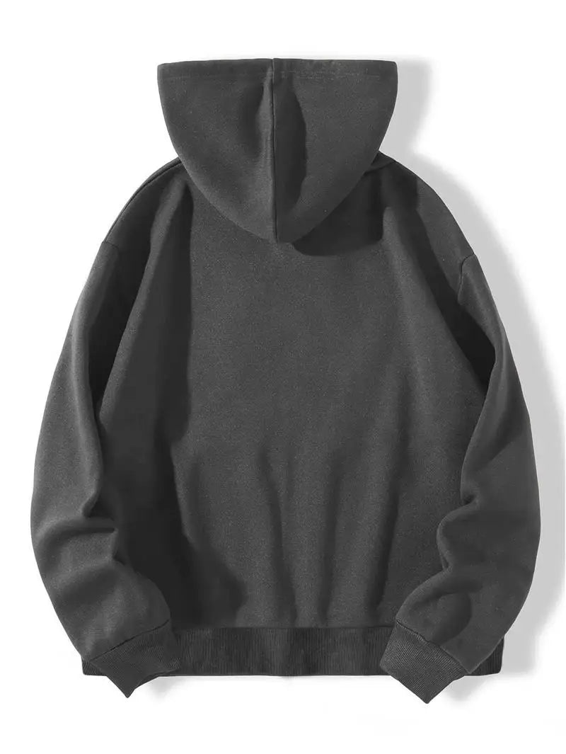 LIZAKOSHT  -  Thi Heartaped Printed Zipper Warm Hooded Cardigan Long Sve Mid-Length Polyester Women's Sweatirt Faion Autumn