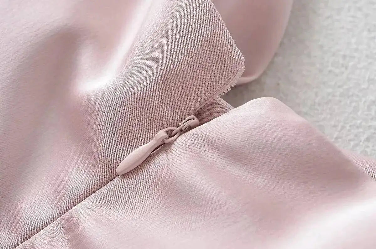 LIZAKOSHT  -  Summer French Style Low Collar Sling Dress Women High Waisted Wrap Hip Solid Slim Light Mature Style A-line Long Dress IYVL