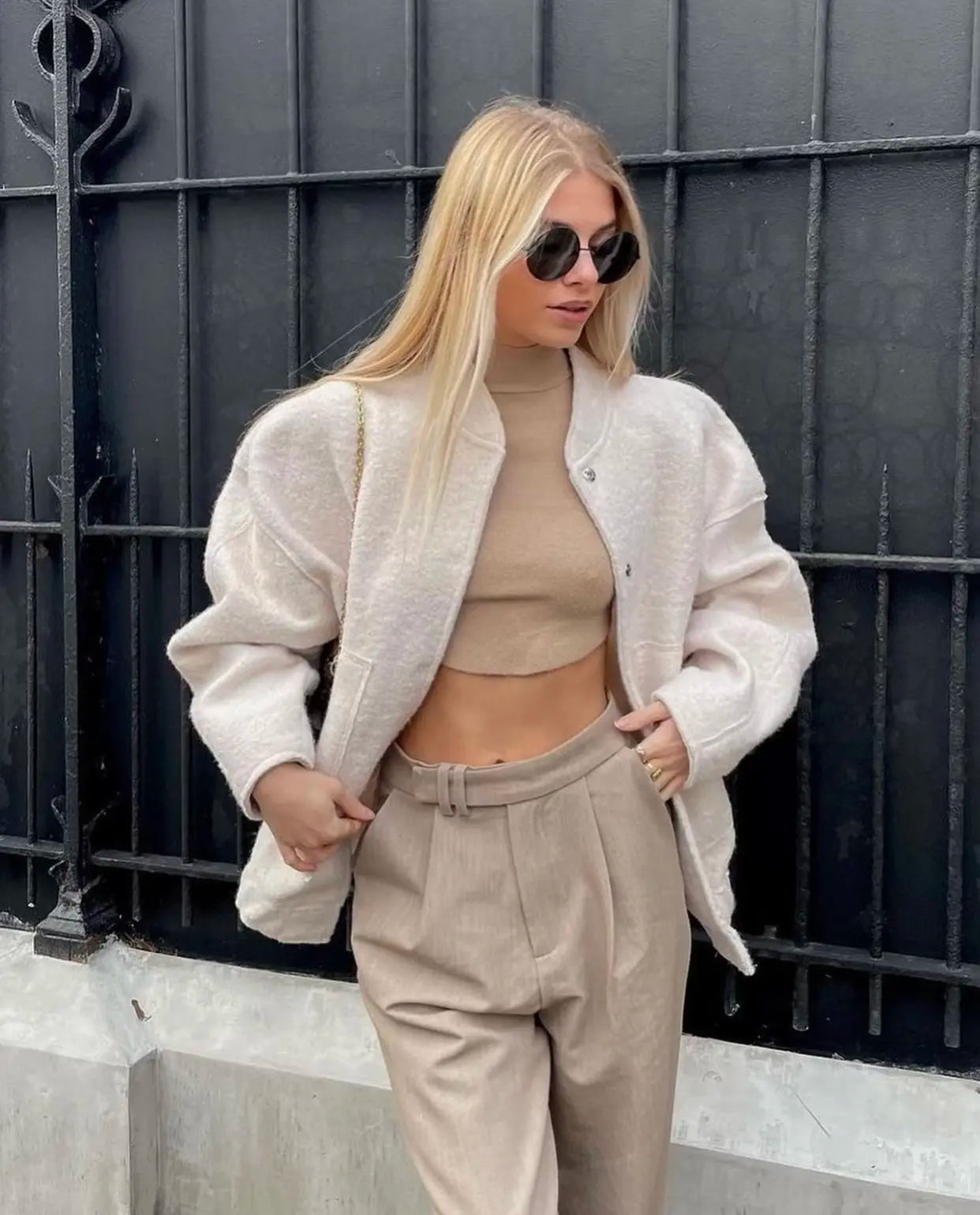 Lizakosht Fashion Big Pockets Bomber Jackets for Women Coats Female Chic Autumn Winter Casual Jacket Ladies New Outerwear