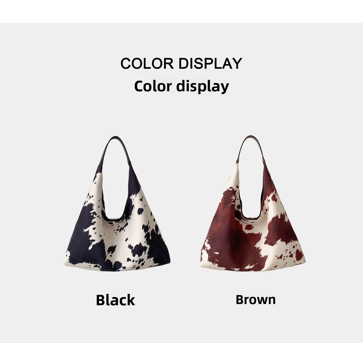 LIZAKOSHT  -  Fashion Cow Print Shoulder Bag Large Capacity High Quality Tote Bag Daily Commute Women Handbag Guangzhou High Quality Bag