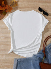 LIZAKOSHT  -  Beautiful Seashell Pattern Print Tee Casual Short Sleeve Womens Tshirt Streetwear Comfortable Graphic Tops Vintage Loose T-Shirt