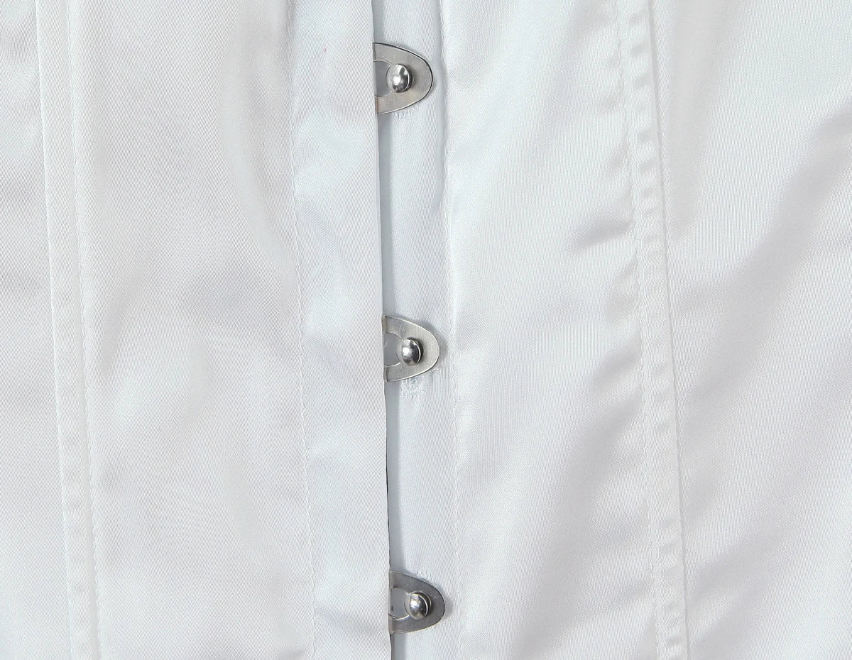 LIZAKOSHT  -  Sexy White Satin Bow Halter V neck Open Hook Buttons Slim Tank Top Women Cross Lacing Up Bandage Back Backless Tee Summer Vest