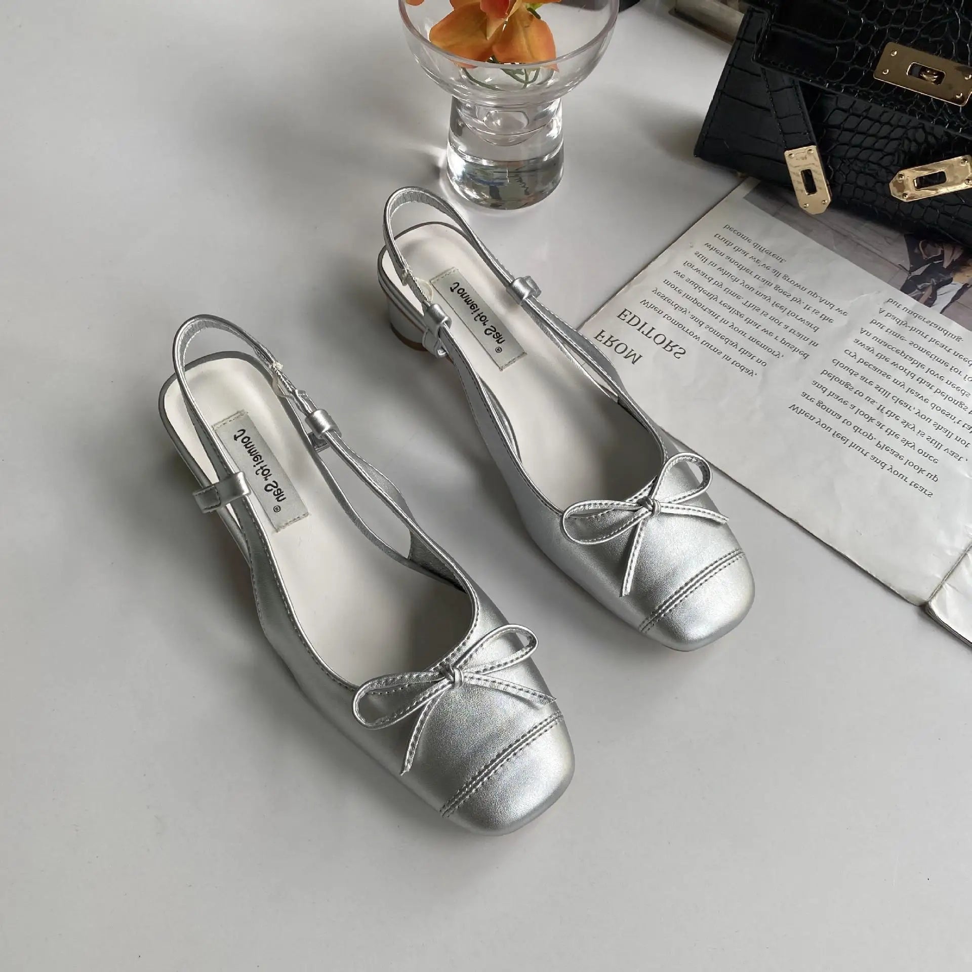 LIZAKOSHT  -  Sandals Comfort Shoes for Women Espadrilles Platform Strappy Heels Square Toe Med New High  Girls Block Elastic Band Fashio