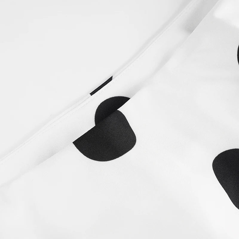 LIZAKOSHT  -  Elegant Polka Dot Print Skirts Casual Women's Low Waist A-line Skirts Streetwear Vacation Summer Clothes