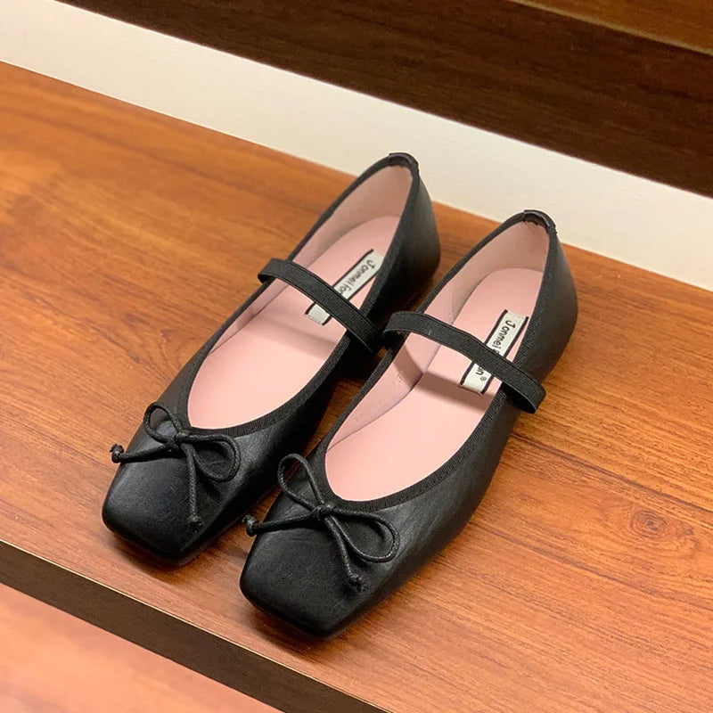 LIZAKOSHT  -  Spring New Candy Color Women Flat Shoes Fashion Round Toe Ladies Elegant Mary Jane Shoes Soft Ballerina Shoes New Woman