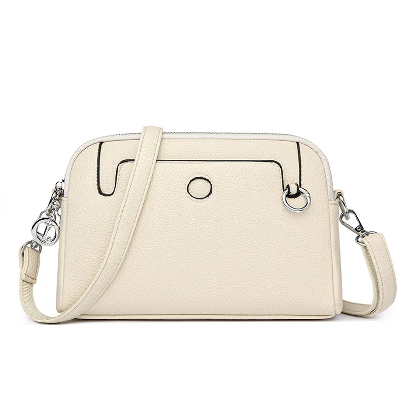 LIZAKOSHT  -  Luxury women Shoulder Crossbody Bag small PU leather Ladies Messenger bag Handbag Multi-layer Cell phone wallet bolsos