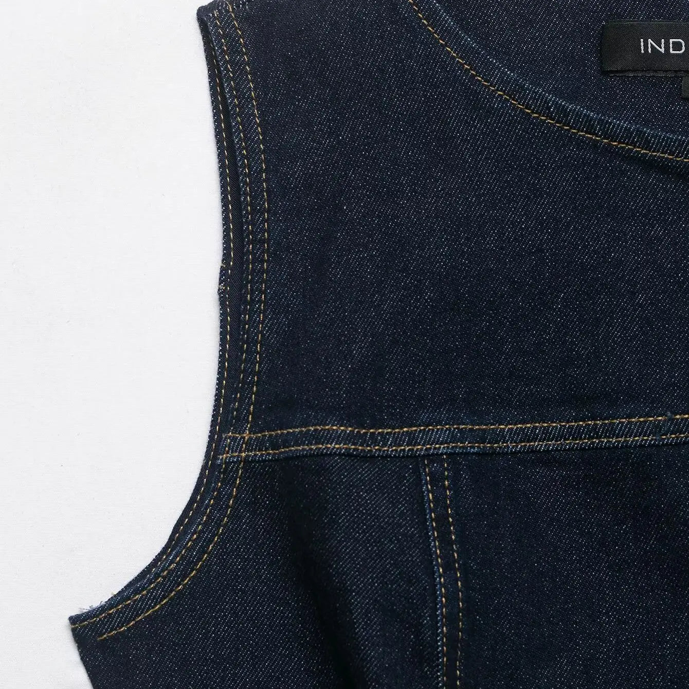 LIZAKOSHT  -  Spring New Style ZR Women's Slim Fit Denim Vest Fashionable Versatile Commute Style Polyester Fiber Casual Single Piece