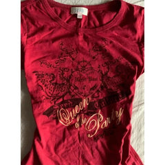 LIZAKOSHT  -  American Retro Short Sleeve Red T-shirt Women's Summer New Slimming Vintage Chic Fashion Top Casual Simple Elegant Ladies Tees