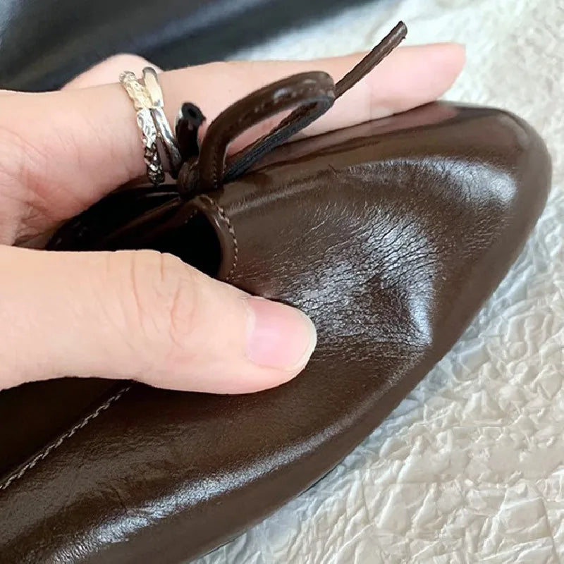 LIZAKOSHT  -  Comfortable Round Toe Women Slippers Elegant Bowknot Design Slide Sandals Fashion Banquet Mary Jane Shoes Mule Pumps for Ladies
