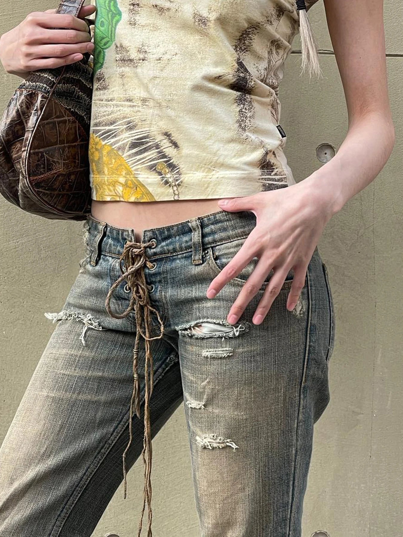 LIZAKOSHT  -  Vintage Low Rise Flared Jeans Streetwear Wide Leg Denim Pants Y2k Aesthetic Female Straight Trousers Chic All Match New