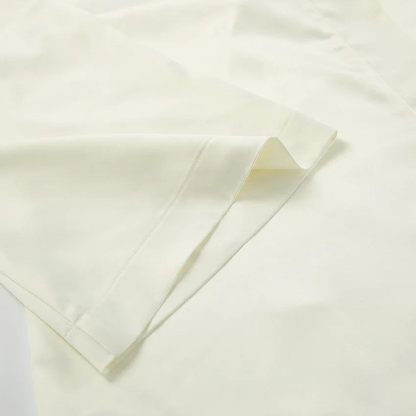 LIZAKOSHT  -  Spring Sexy Loose Strap Long Sleeve Dress Fashion Satin Dress Skirt Short Skirt Women's Clothing