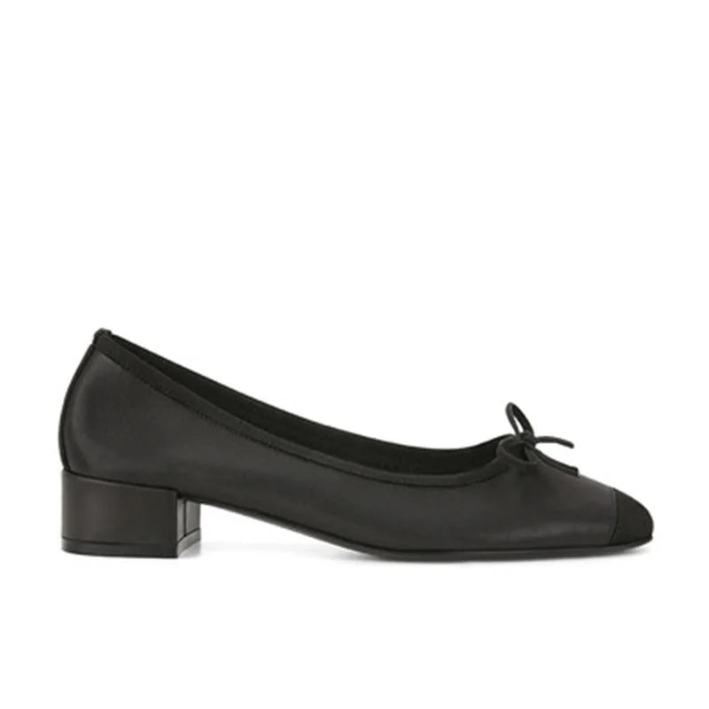 LIZAKOSHT  -  Spring Bow Ballet Shoes Fashion Shallow Square Toe Slip On Women Flat Loafers Casual Outdoor Soft Sole Single Shoes