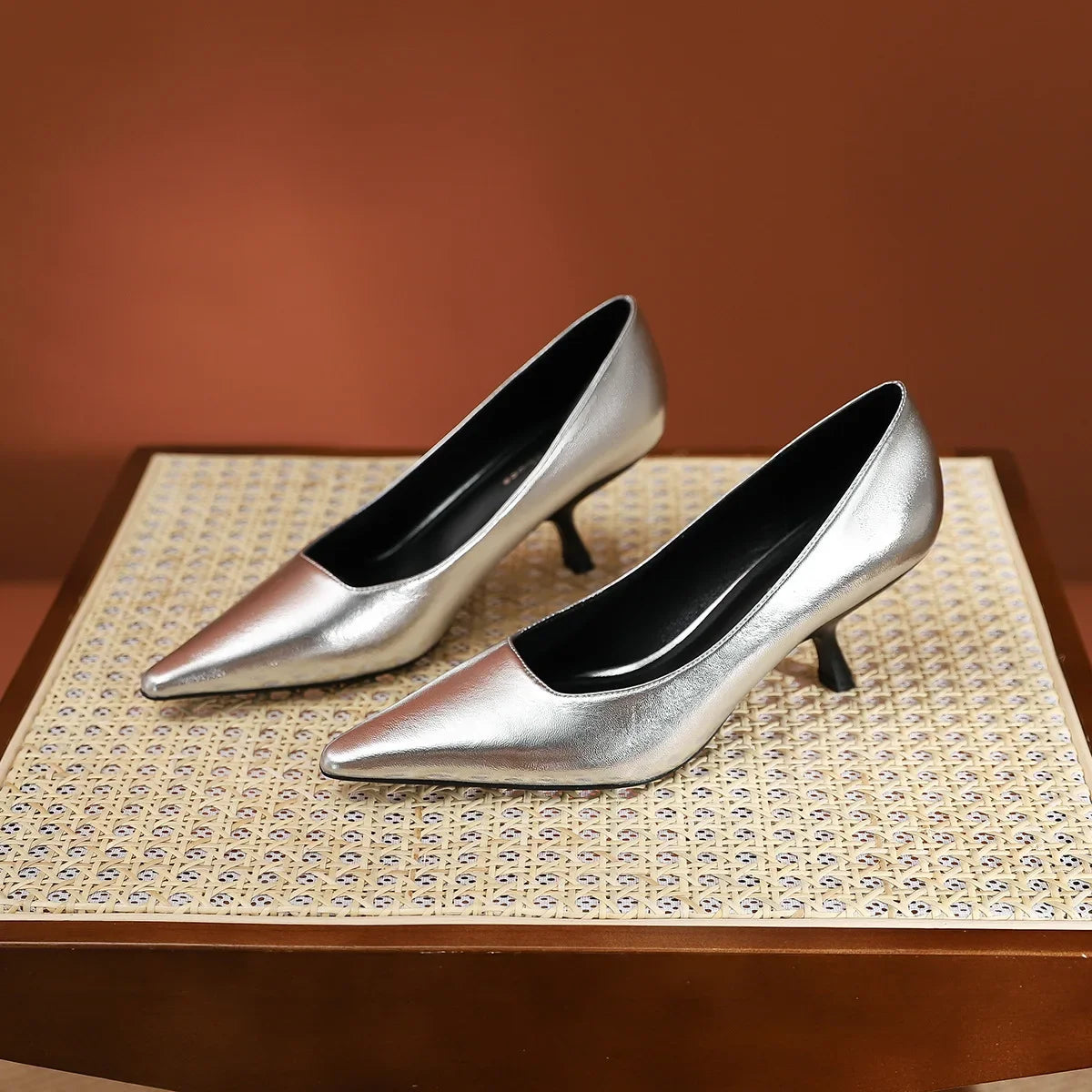 LIZAKOSHT  -  New Designer Pointed Toe Pumps Women Shallow Elegant Thin Heels Office Shoes Dress Fashion Comfy Concise Sexy High Heeled Women