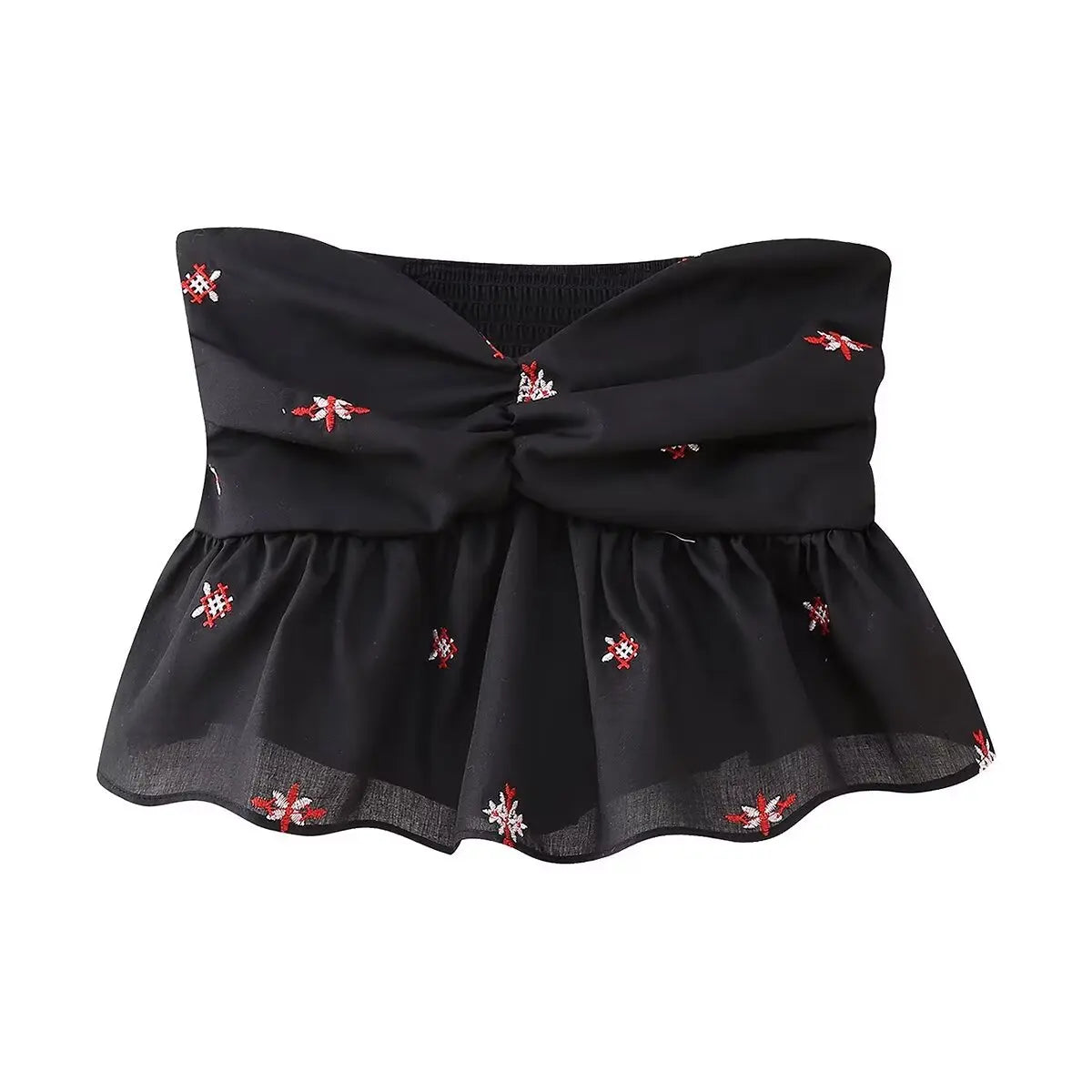 LIZAKOSHT  -  Spring New European and American Style Women's Embroidered Tube Top