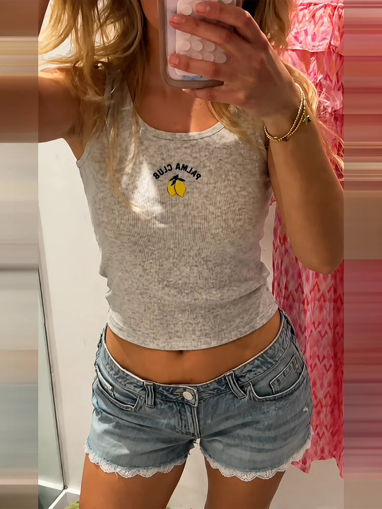 LIZAKOSHT  -  Lace Hem Denim Mini Shorts for Women  Low Waist Slim Fit Jeans Casual Pocket Hot Pants  NEW Summer Y2K Party Lady Shorts