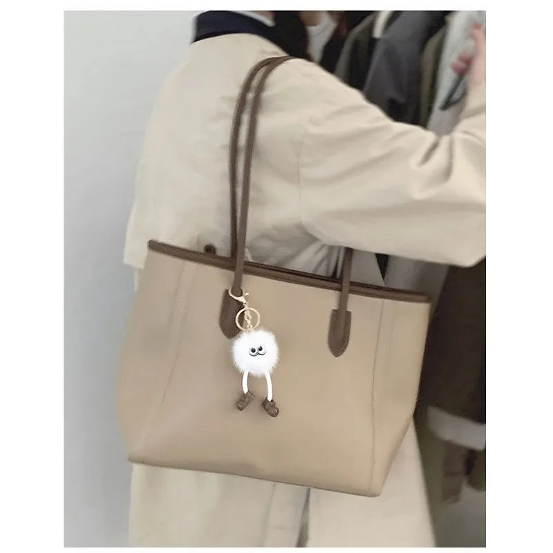 LIZAKOSHT  -  Vintage Brown Large Capacity Handbag Women New Trendy Leather Casual Shoulder Bags Ladies Versatile Handbags Female